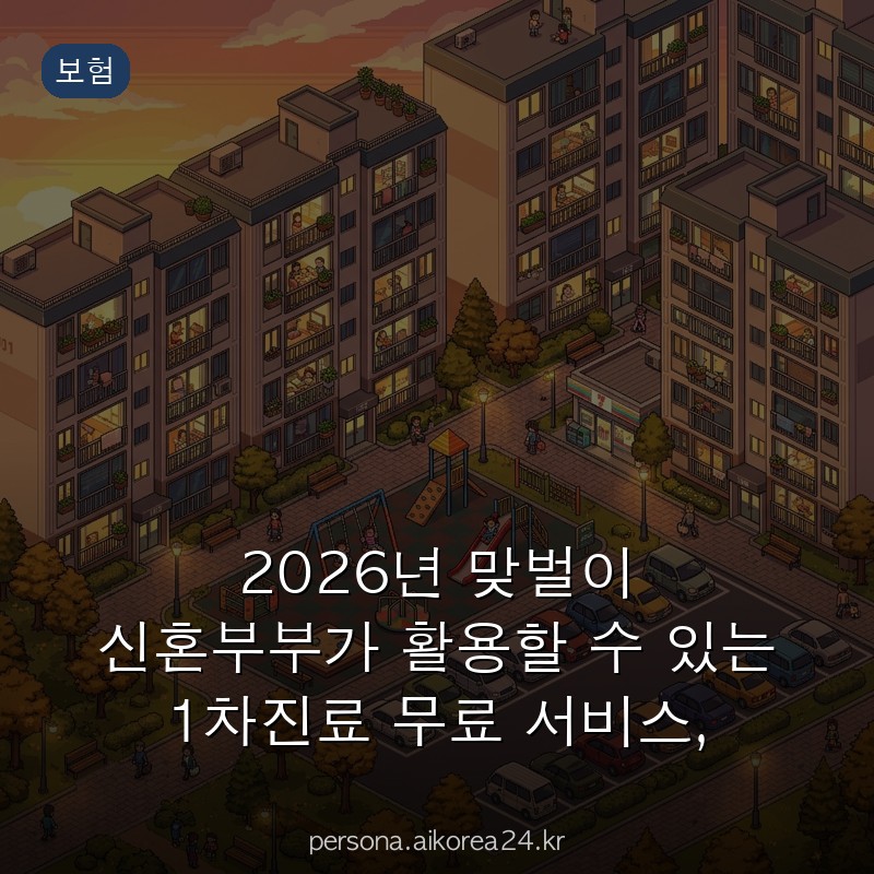 2026년 맞벌이 신혼부부가 활용할 수 있는 1차진료 무료 서비스, 바로 신청하기 총정리