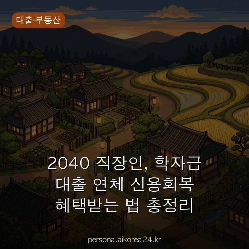 2040 직장인, 학자금 대출 연체 신용회복 혜택받는 법 총정리