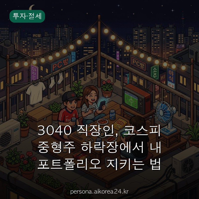 3040 직장인, 코스피 중형주 하락장에서 내 포트폴리오 지키는 법 총정리