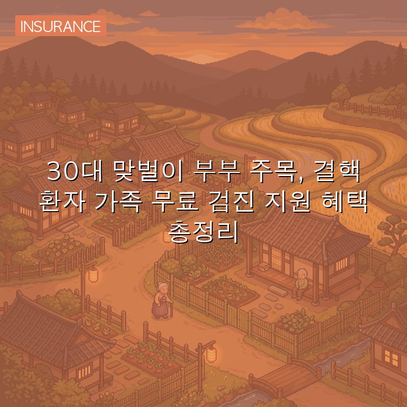 30대 맞벌이 부부 주목, 결핵 환자 가족 무료 검진 지원 혜택 총정리