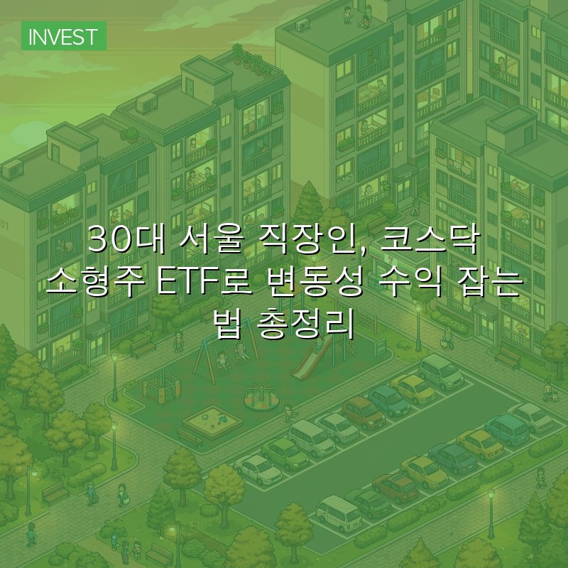 30대 서울 직장인, 코스닥 소형주 ETF로 변동성 수익 잡는 법 총정리