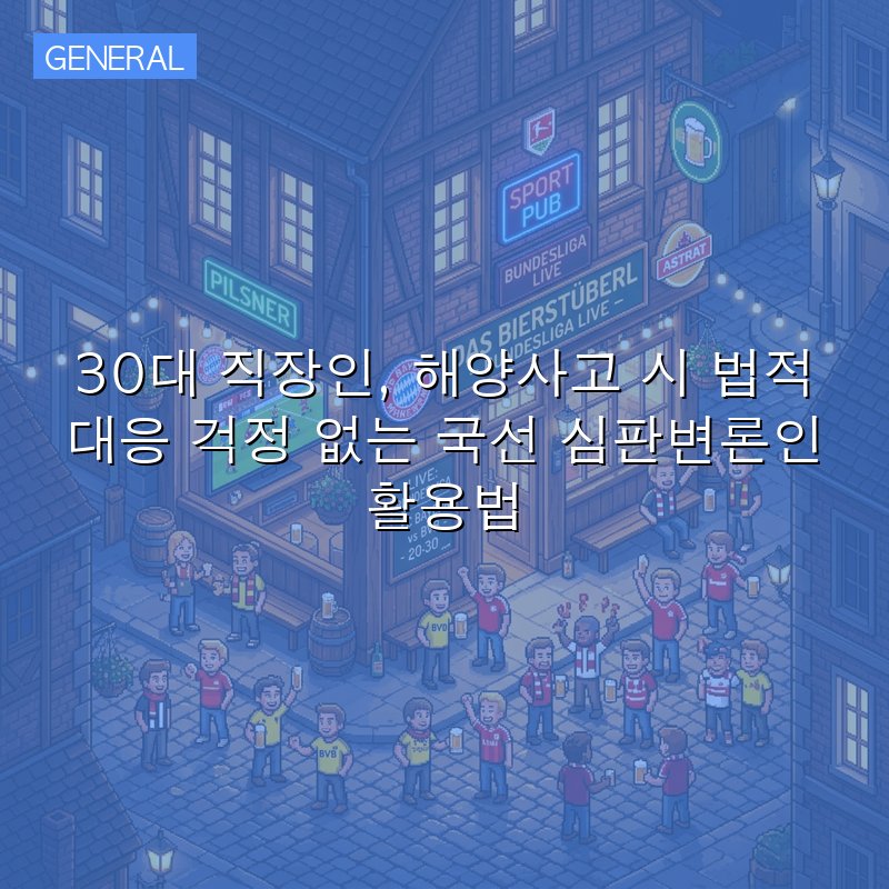 30대 직장인, 해양사고 시 법적 대응 걱정 없는 국선 심판변론인 활용법