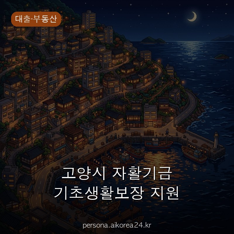 고양시 자활기금 기초생활보장 지원