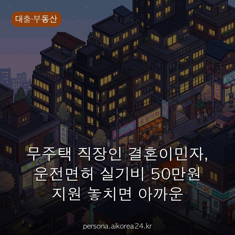무주택 직장인 결혼이민자, 운전면허 실기비 50만원 지원 놓치면 아까운