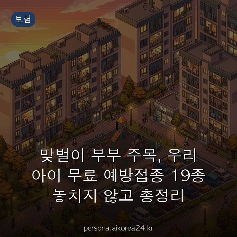 맞벌이 부부 주목, 우리 아이 무료 예방접종 19종 놓치지 않고 총정리