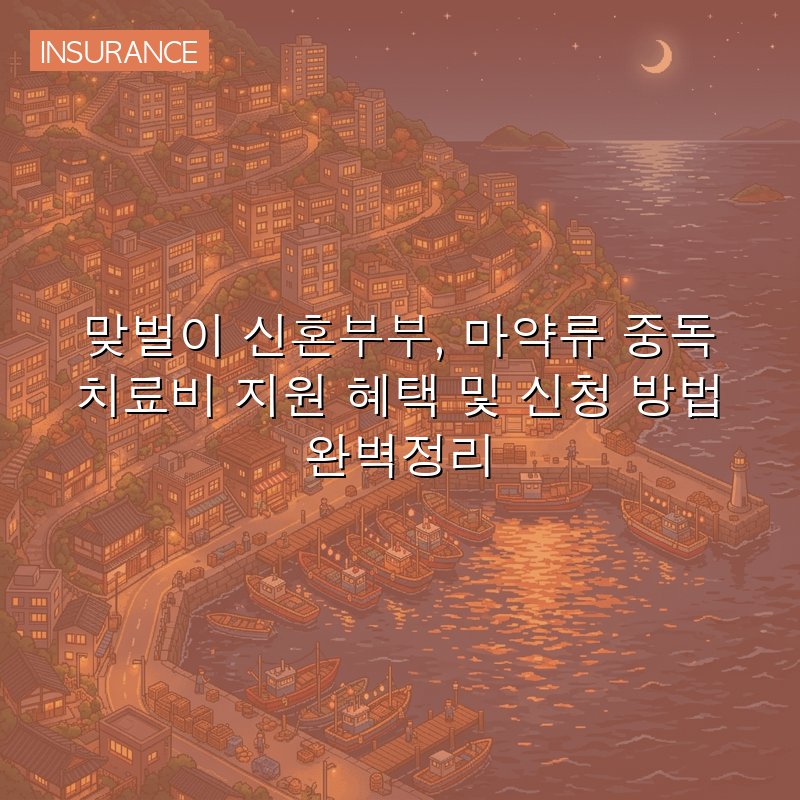 맞벌이 신혼부부, 마약류 중독 치료비 지원 혜택 및 신청 방법 완벽정리