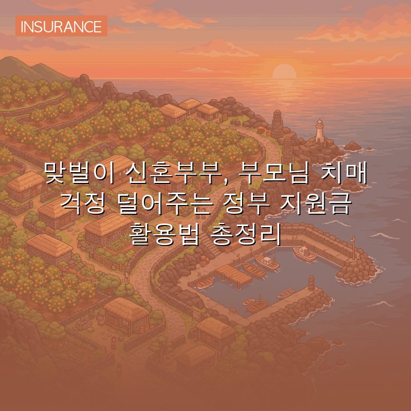 맞벌이 신혼부부, 부모님 치매 걱정 덜어주는 정부 지원금 활용법 총정리