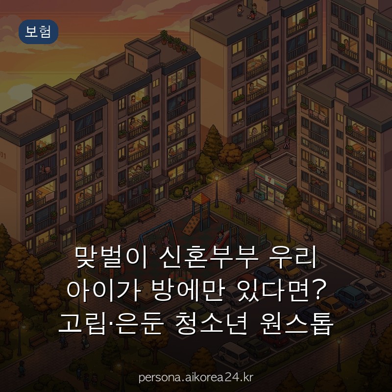 맞벌이 신혼부부 우리 아이가 방에만 있다면? 고립·은둔 청소년 원스톱 지원 총정리