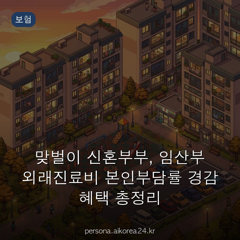 맞벌이 신혼부부, 임산부 외래진료비 본인부담률 경감 혜택 총정리