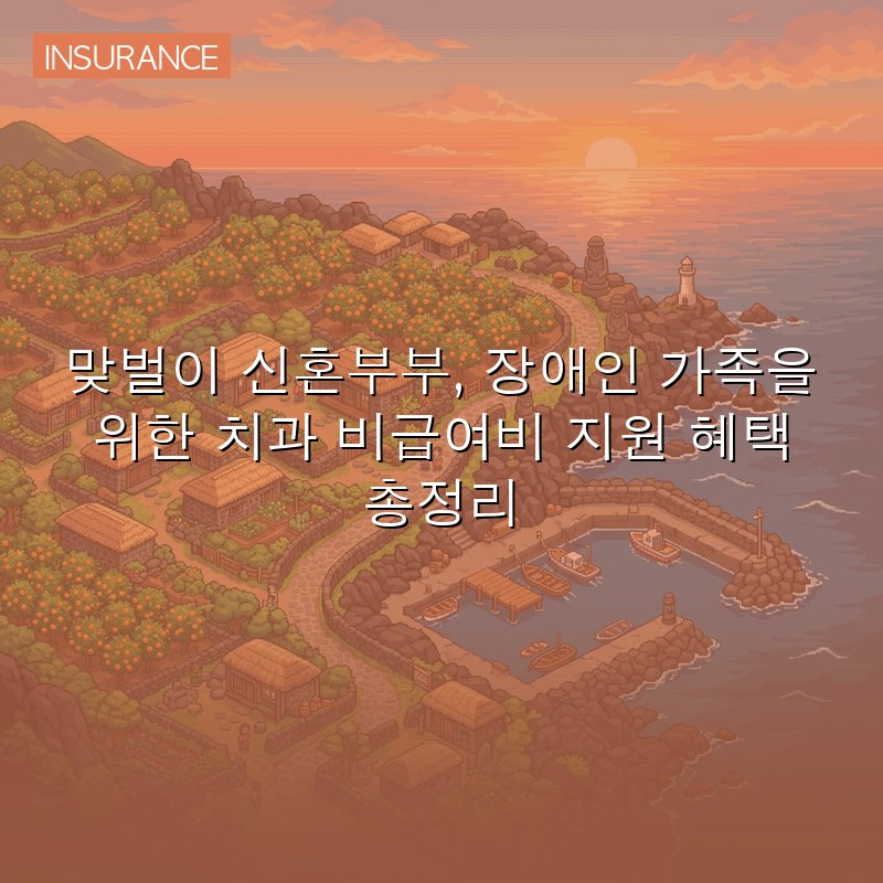 맞벌이 신혼부부, 장애인 가족을 위한 치과 비급여비 지원 혜택 총정리