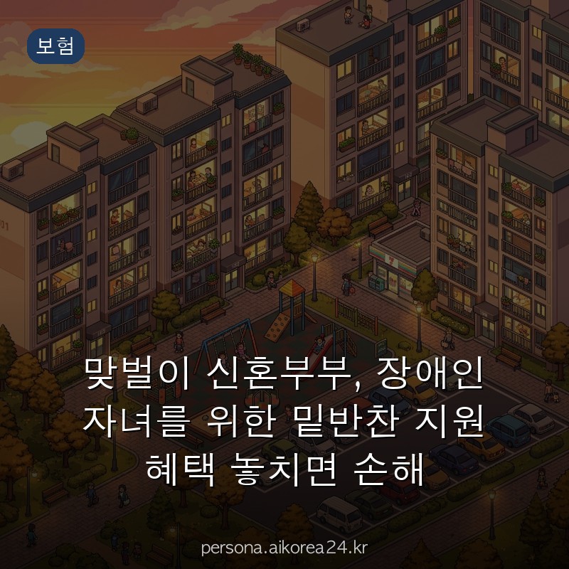 맞벌이 신혼부부, 장애인 자녀를 위한 밑반찬 지원 혜택 놓치면 손해