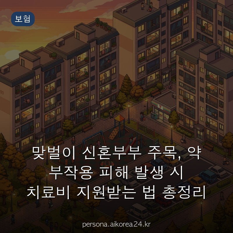 맞벌이 신혼부부 주목, 약 부작용 피해 발생 시 치료비 지원받는 법 총정리