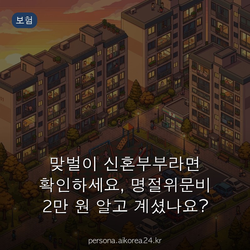 맞벌이 신혼부부라면 확인하세요, 명절위문비 2만 원 알고 계셨나요?