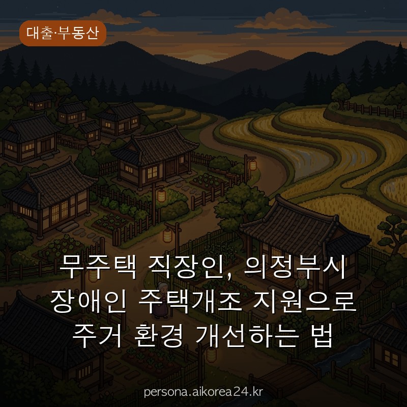 무주택 직장인, 의정부시 장애인 주택개조 지원으로 주거 환경 개선하는 법 총정리