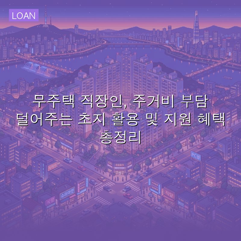 무주택 직장인, 주거비 부담 덜어주는 초지 활용 및 지원 혜택 총정리
