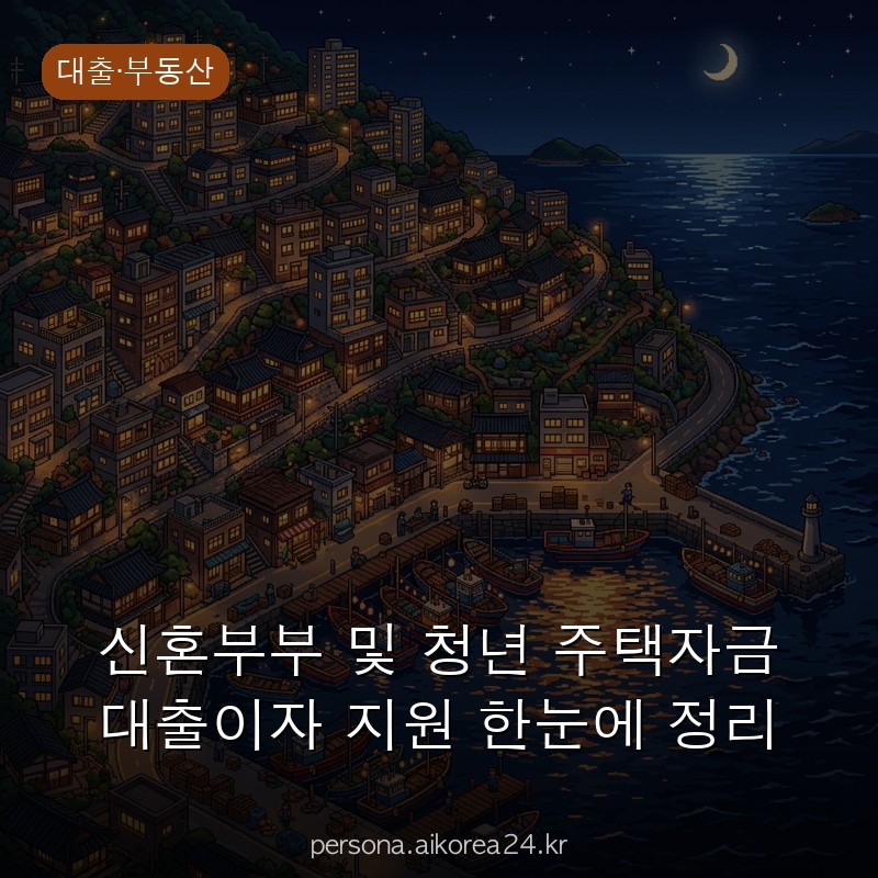 신혼부부 및 청년 주택자금 대출이자 지원 한눈에 정리