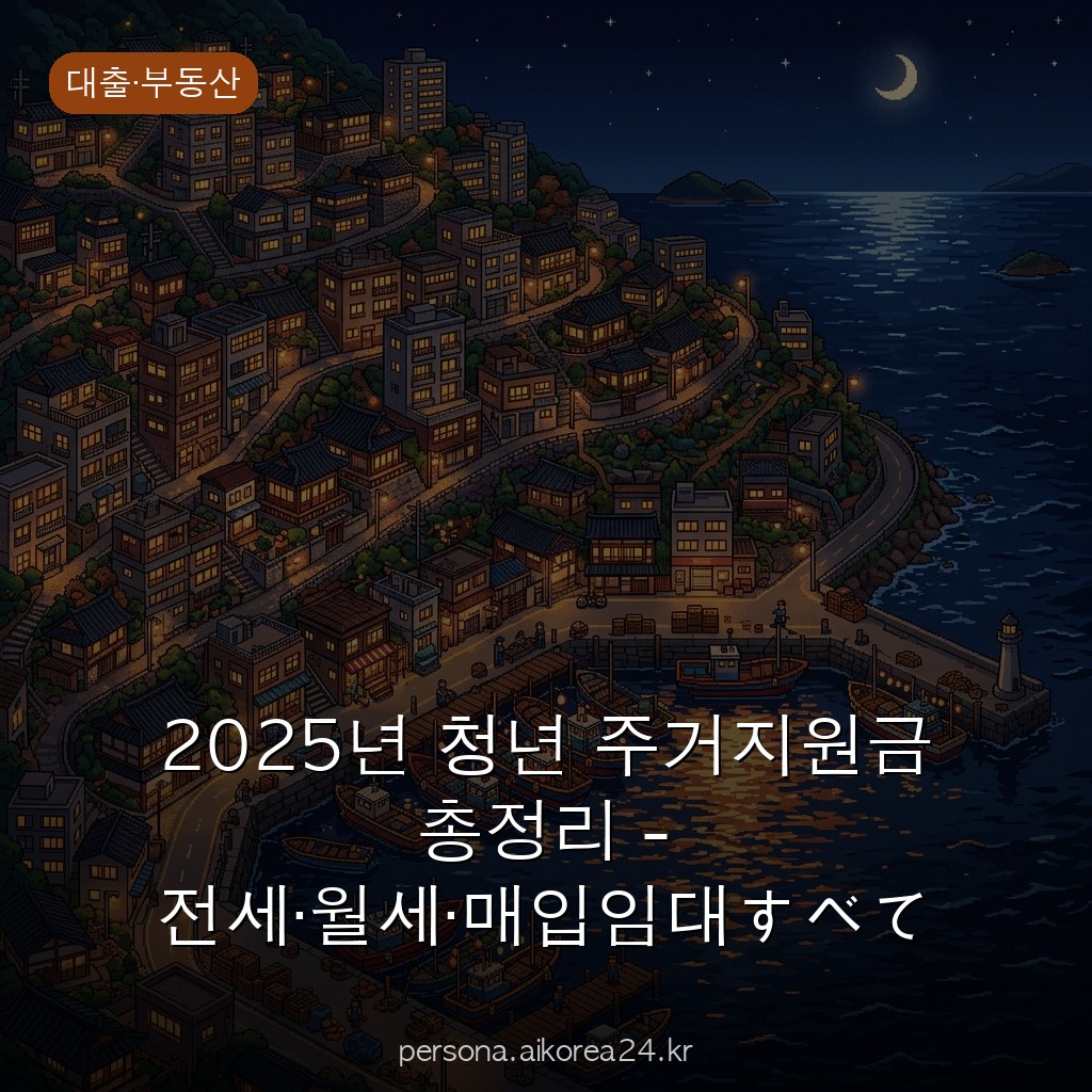 2025년 청년 주거지원금 총정리 - 전세·월세·매입임대すべて