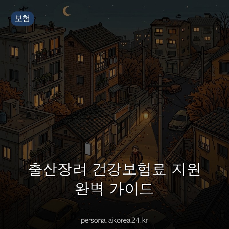 출산장려 건강보험료 지원 완벽 가이드