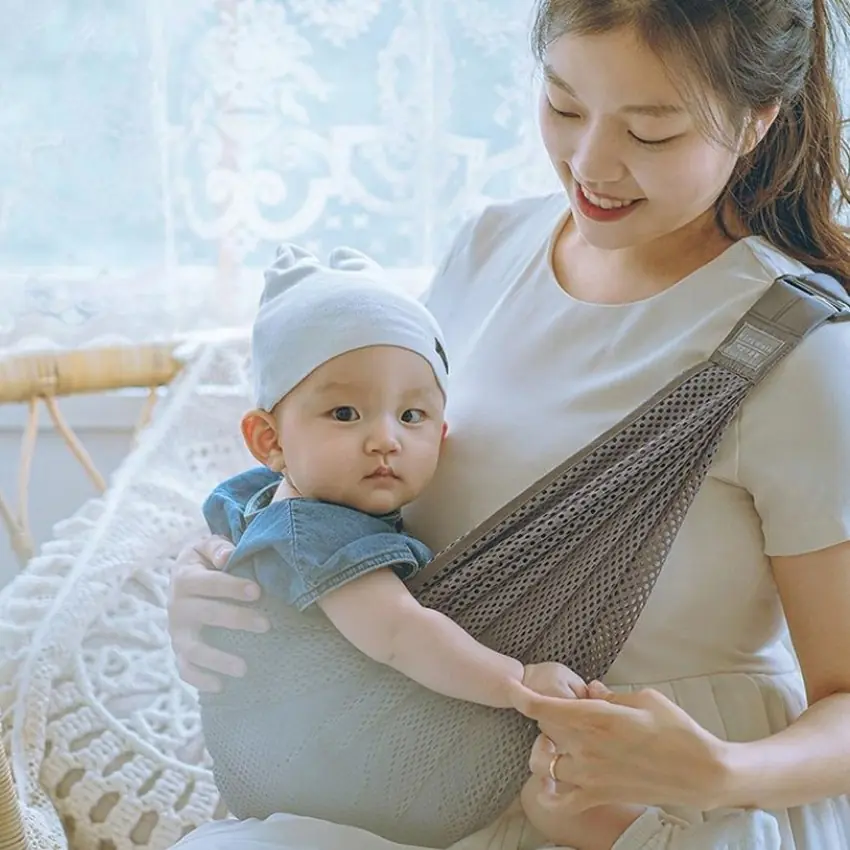 키즈웍 자장가 신생아 슬링 아기띠