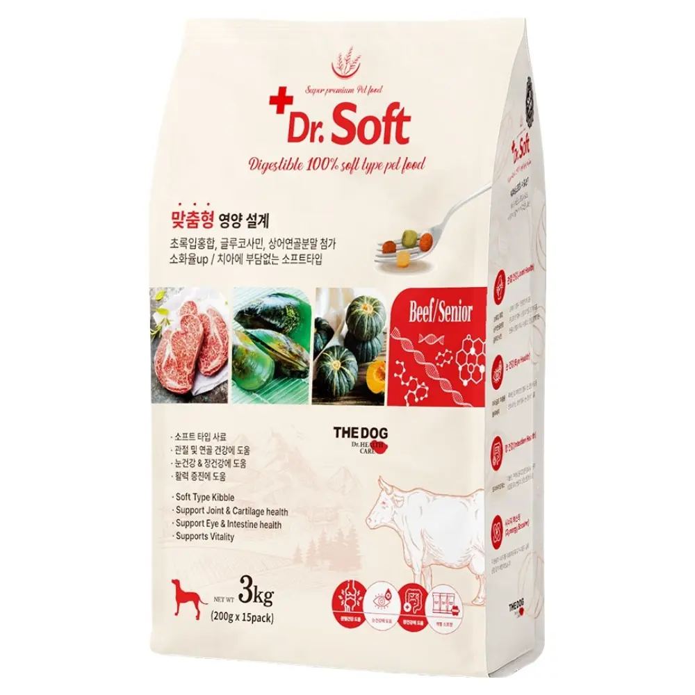 더독 노령견용 강아지 닥터 소프트 사료