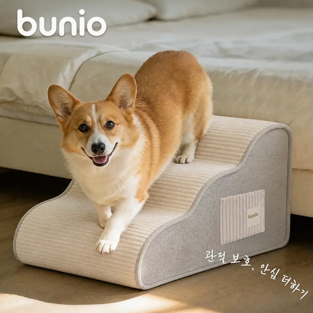 BUNIO 강아지계단 슬개골보호
