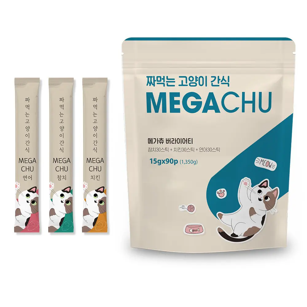 메가츄 짜먹는 고양이 간식