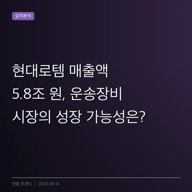 현대로템 매출액 5.8조 원, 운송장비 시장의 성장 가능성은?